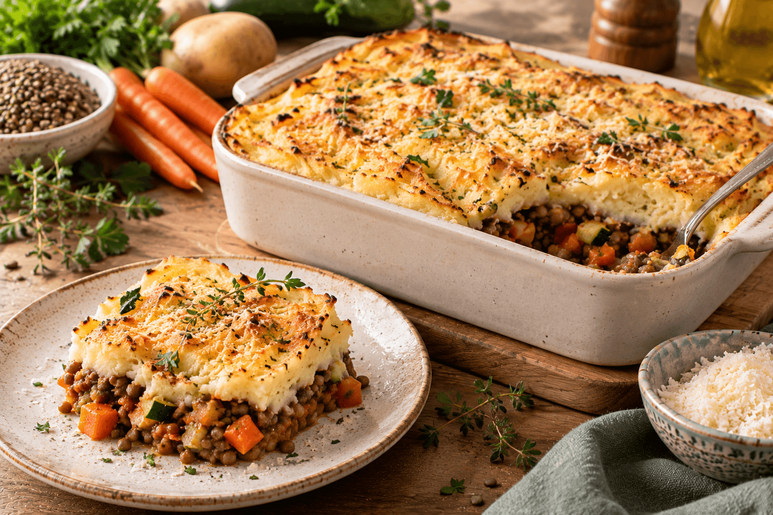 Hachis parmentier végétarien