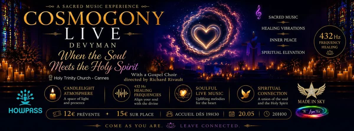 COSMOGONY LIVE By DEVY MAN - Trinity Chirch Cannes