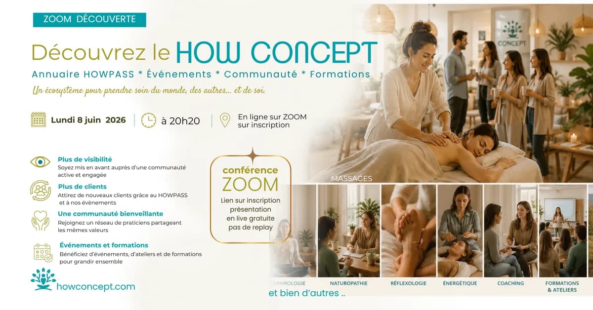 C'est quoi Le HOW ? Zoom pour les professionnels du bien-être