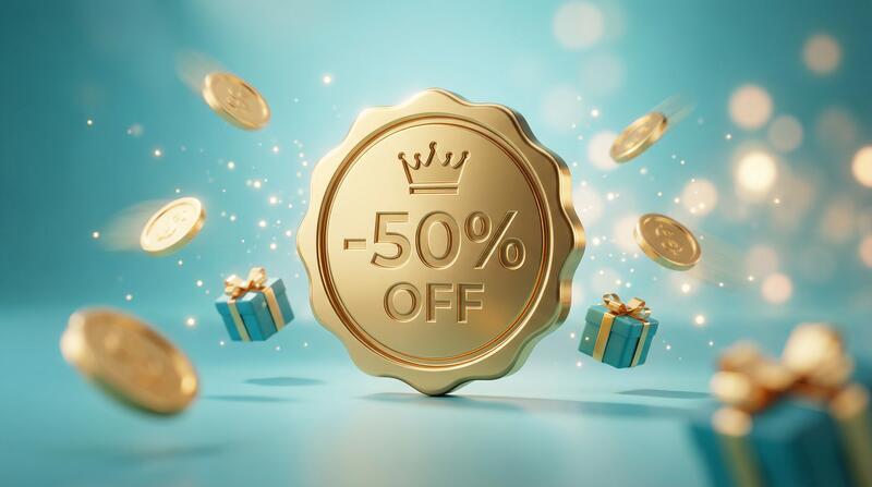 d'avantages exclusifs -50%